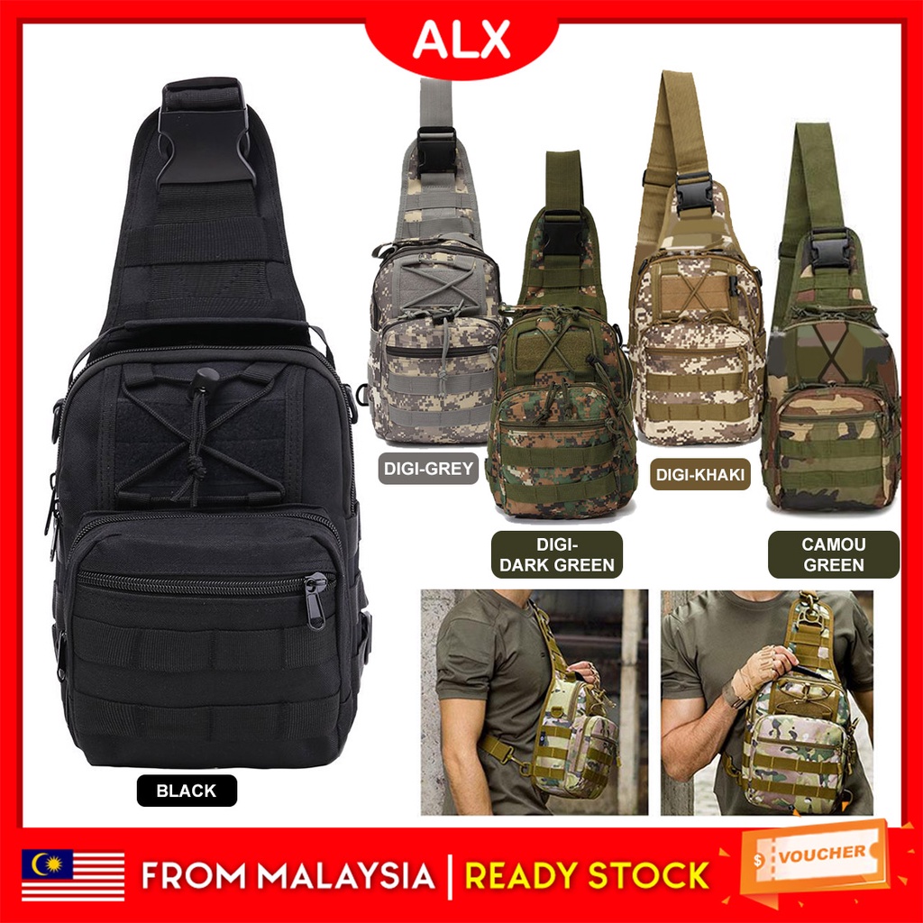 ALX Army Tactical Camouflage Sling Bag PUBG Military Attack Sport