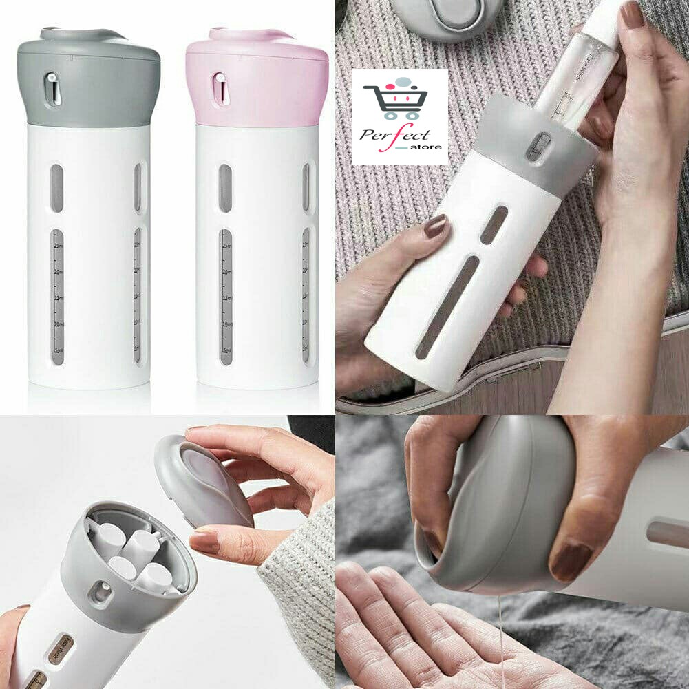 4 In 1 Soap Portable Dispenser Bottle Set Travel Shampoo Shower Gel Makeup Storage Container With Inner Bottle Shopee Malaysia