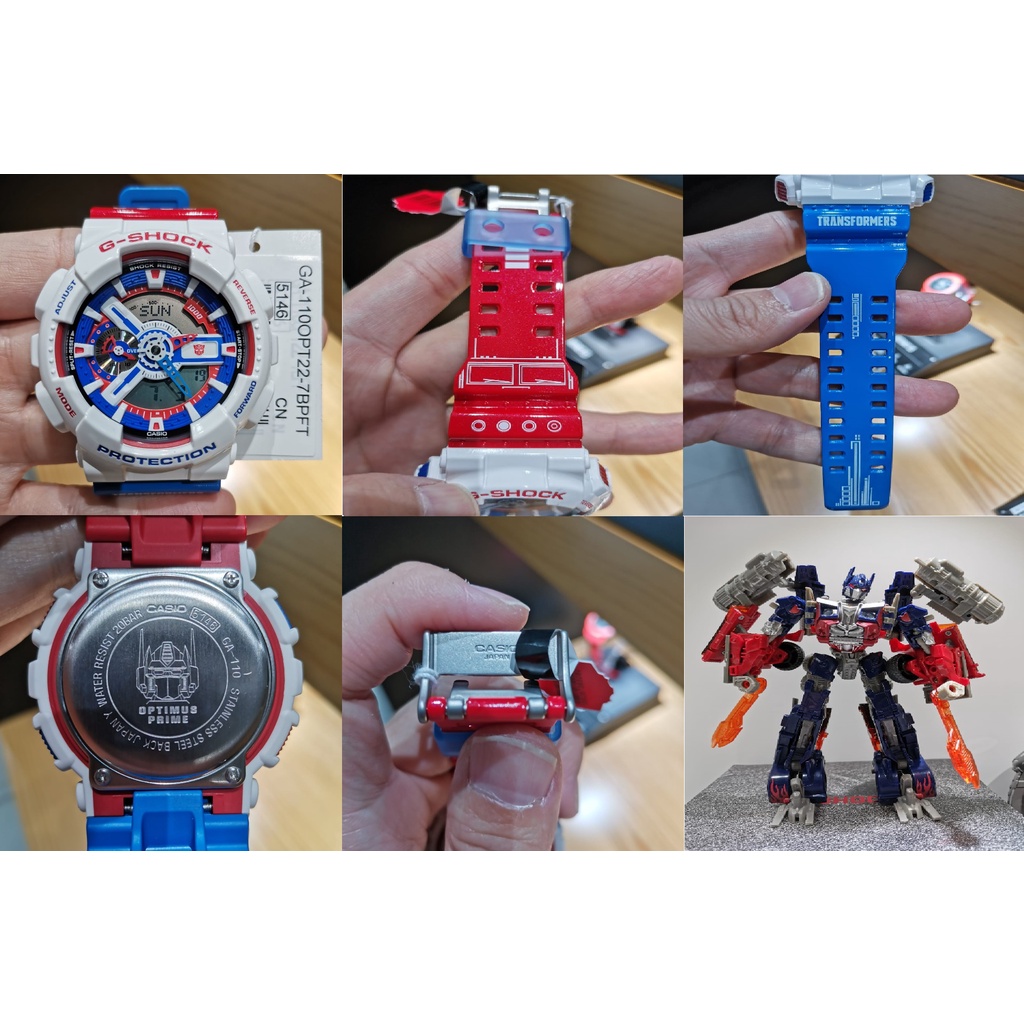 CASIO G-Shock TRANSFORMER @ OPTIMUS PRIME GA-110OPT22-7BPFT | Shopee ...