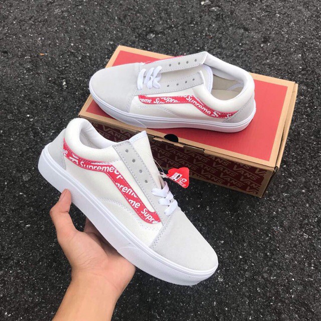 supreme white vans