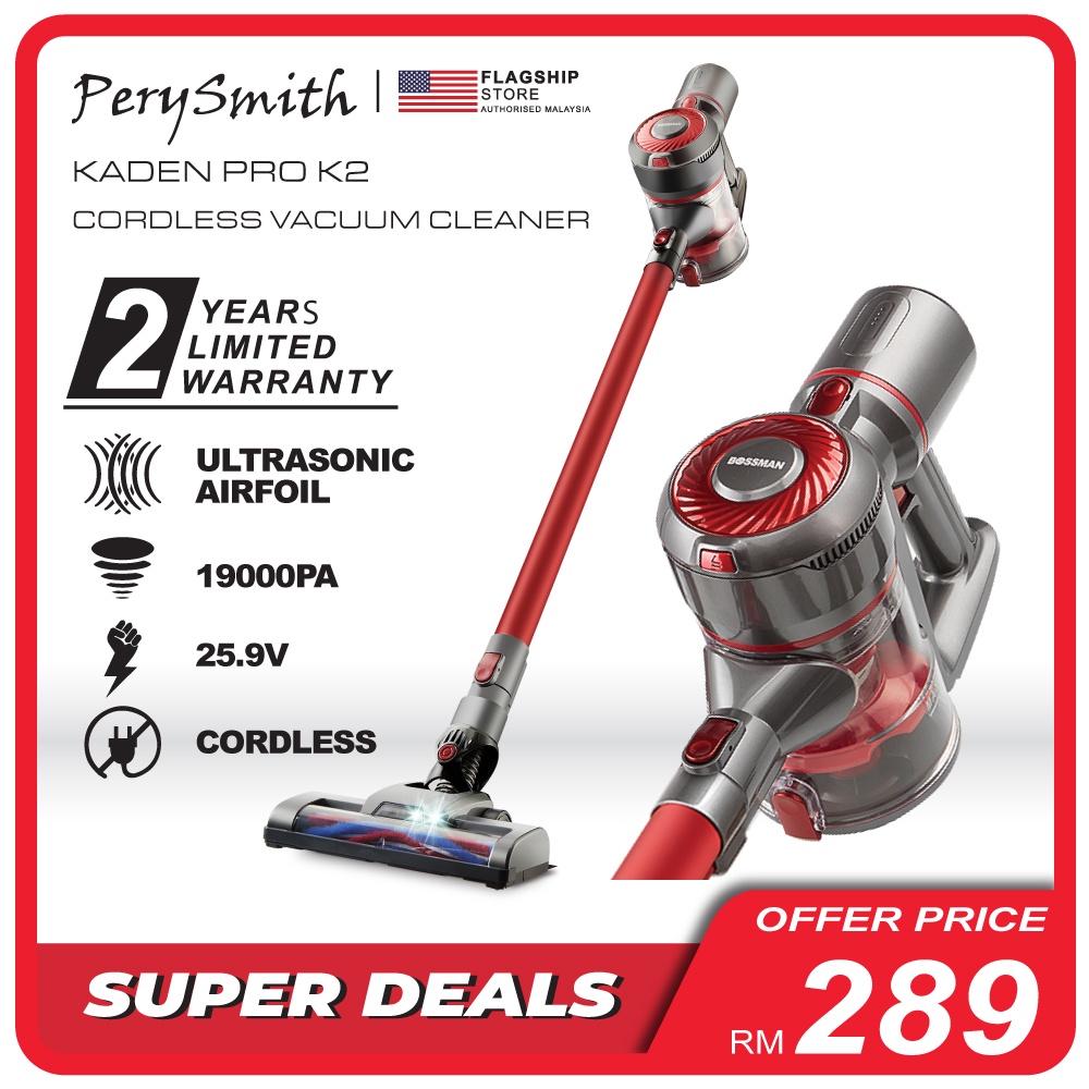 [FLAGSHIP STORE] PerySmith Cordless Vacuum Cleaner X Bossman Kaden PRO