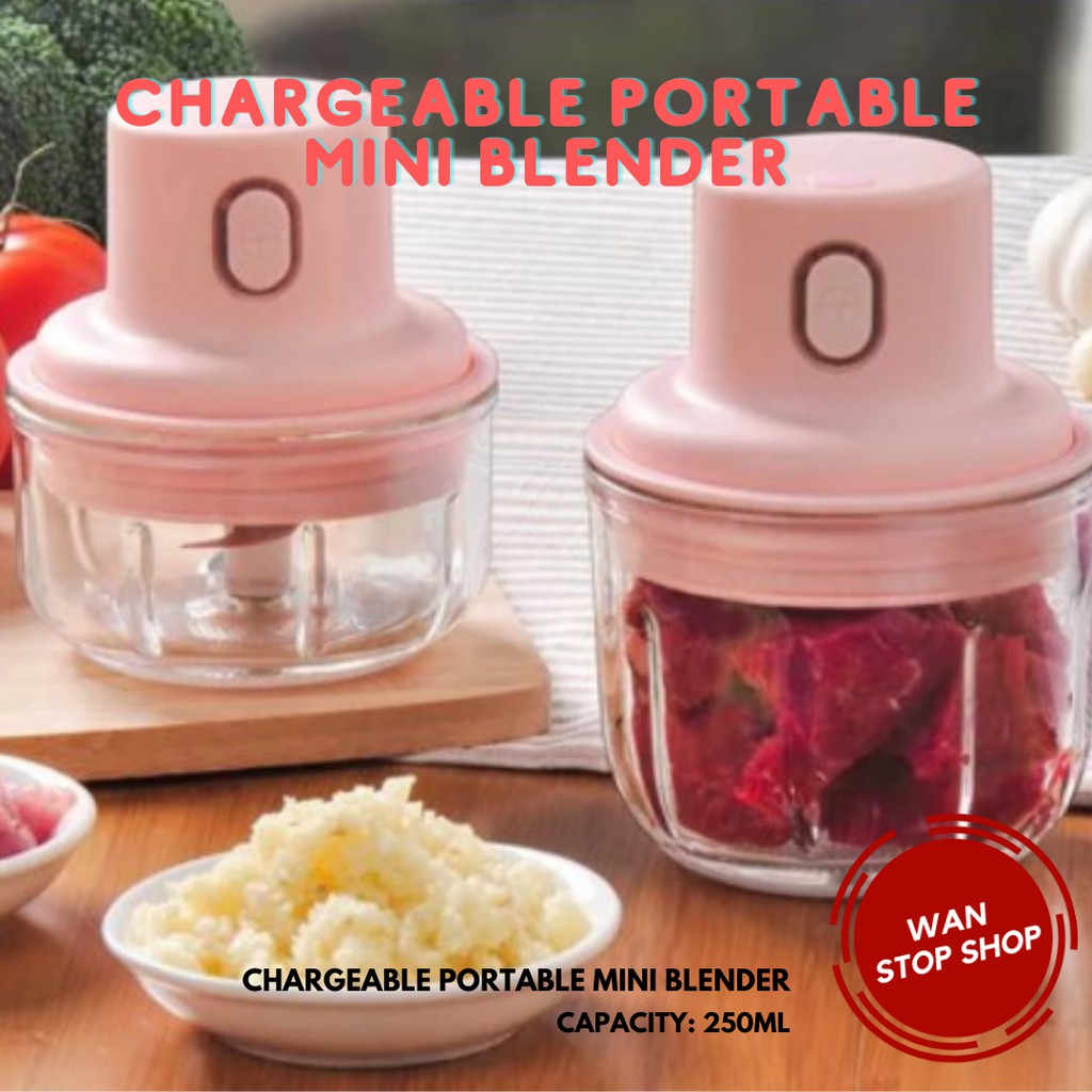 Portable Mini Blender, 250ML, USB Charging Electric Blender, Wireless