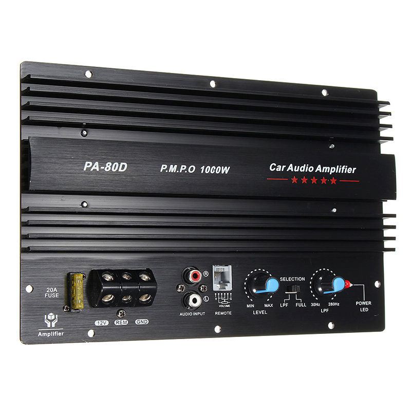 Acusación hormigón tensión C-FUNN 12V 1000W Mono Car Audio Amplificador De Potencia Potente Subwoofers  Amp | lagear.com.ar