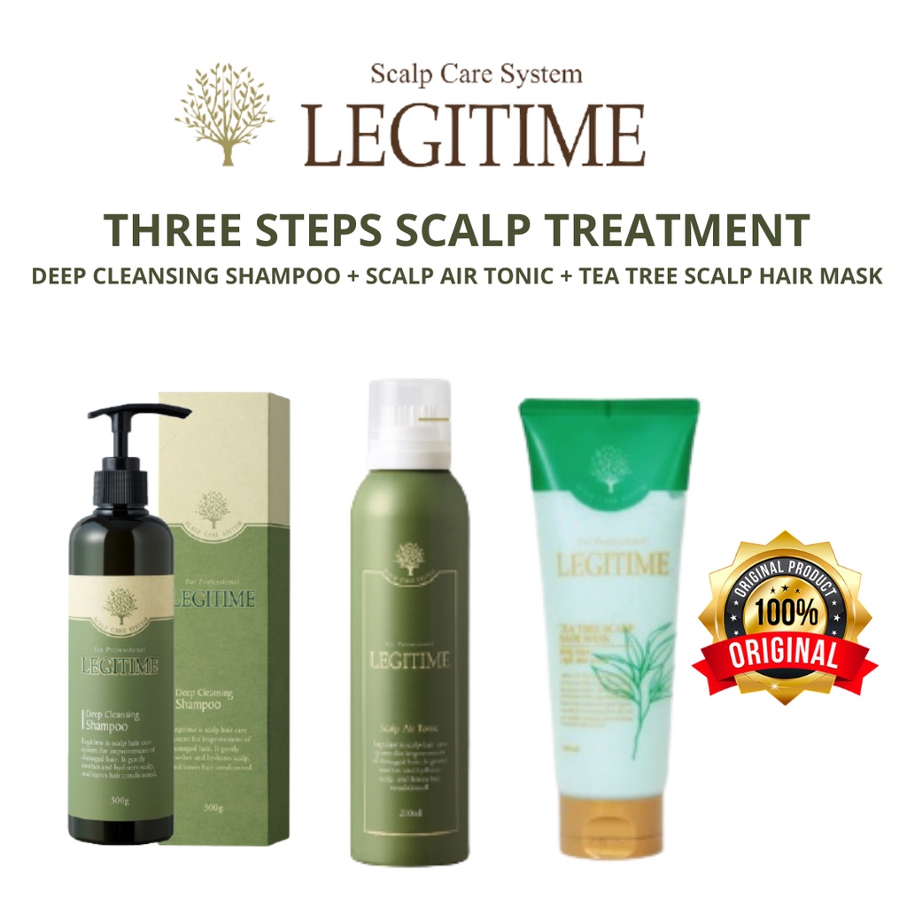 LEGITIME KOREA Three Steps Scalp Treatments Deep Cleansing Shampoo