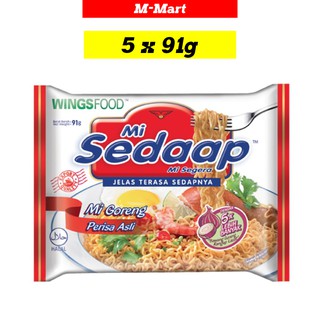 Mi Sedaap/Sedap Mi Goreng Perisa Asli - Original Flavour (5 x 91g