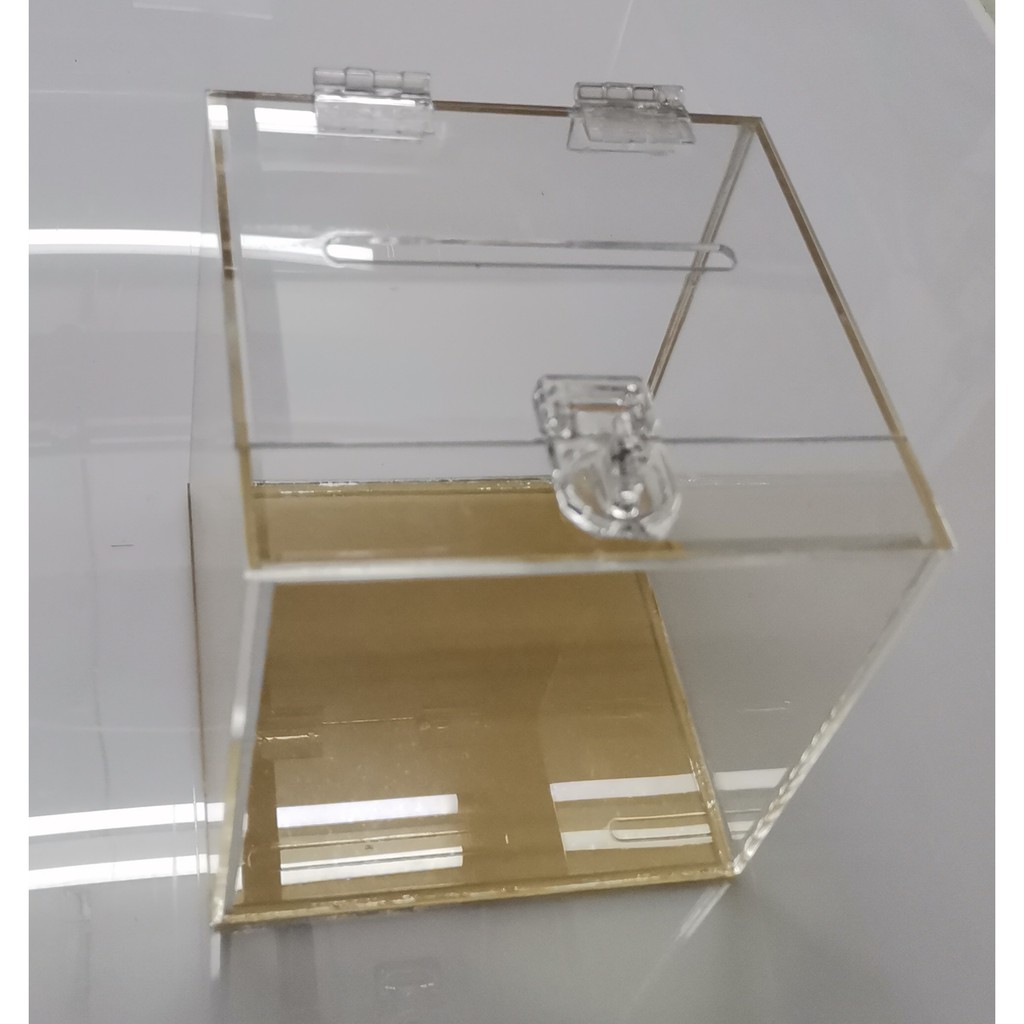 TRANSPARENT DONATION BOX, PETI DERMA PLASTIK