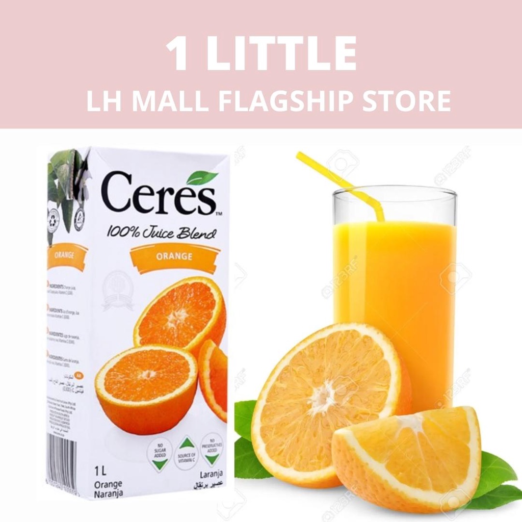 ** NON SUGAR ADDED * Orange Juices - SINGAPORE Ceres fruits juice 1 LITTLE (IMPORT) 新加玻进口无糖果汁