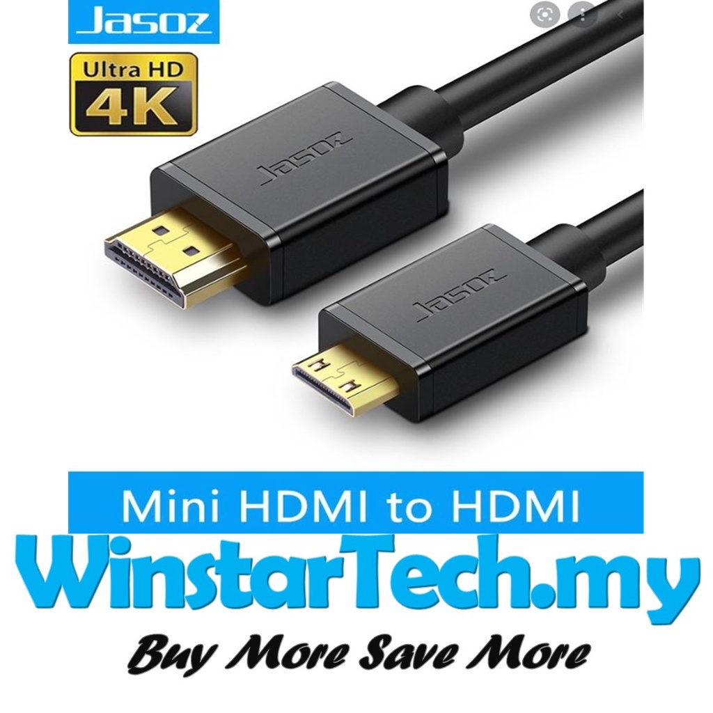 Mini HDMI to HDMI Cable 2.0 4K Gold Plated for line Canon nikon DSLR