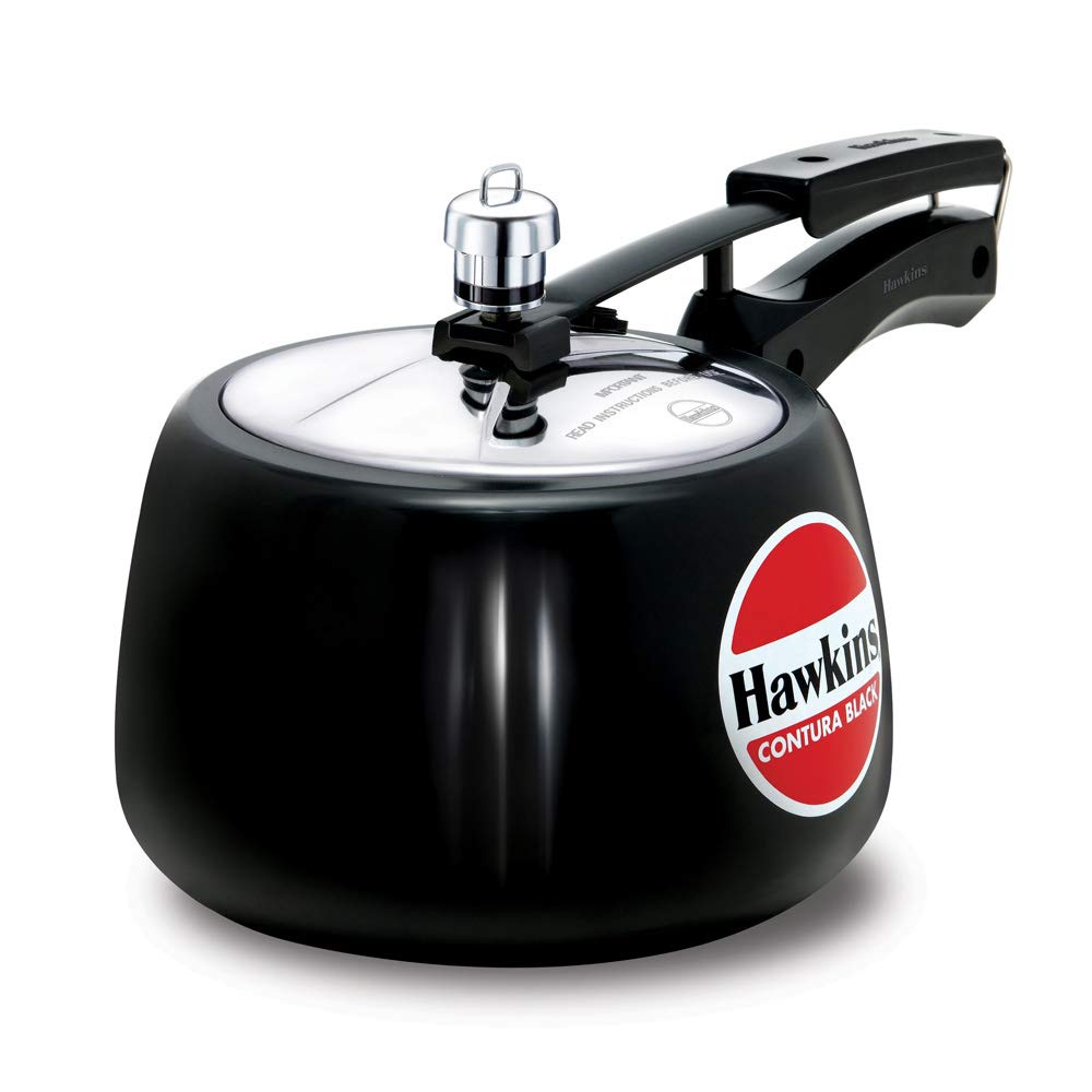 Hawkins Contura Hard Anodised Aluminium Pressure Cooker (3Litres & 5 Litres)