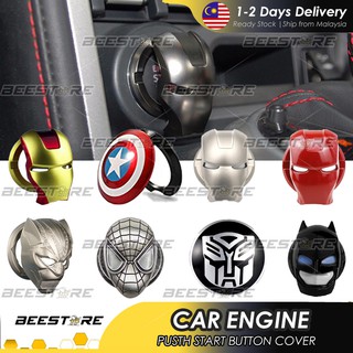 Iron Man Spiderman Universal Car Engine Start Stop Push Button 