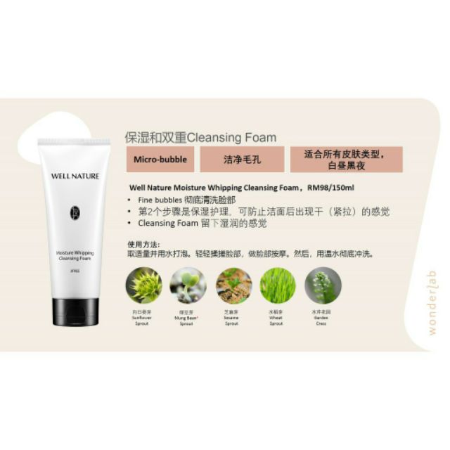 well nature cleansing foam