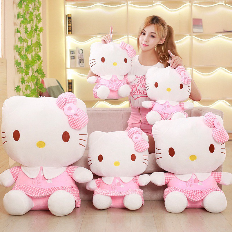 Genuine Hello Kitty Doll Plush Toys Adorable Hello Kitty Dolls Girls Day Gift Shopee Malaysia