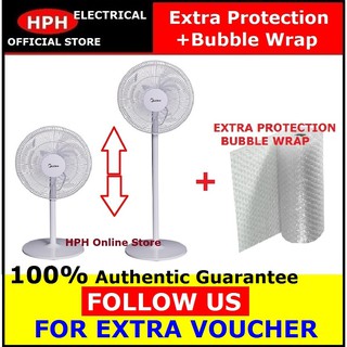 Midea 3 Blade 16 Stand Fan Mf 16fs10n Mf 16fs15f 5 Blade Stand Fan Shopee Malaysia