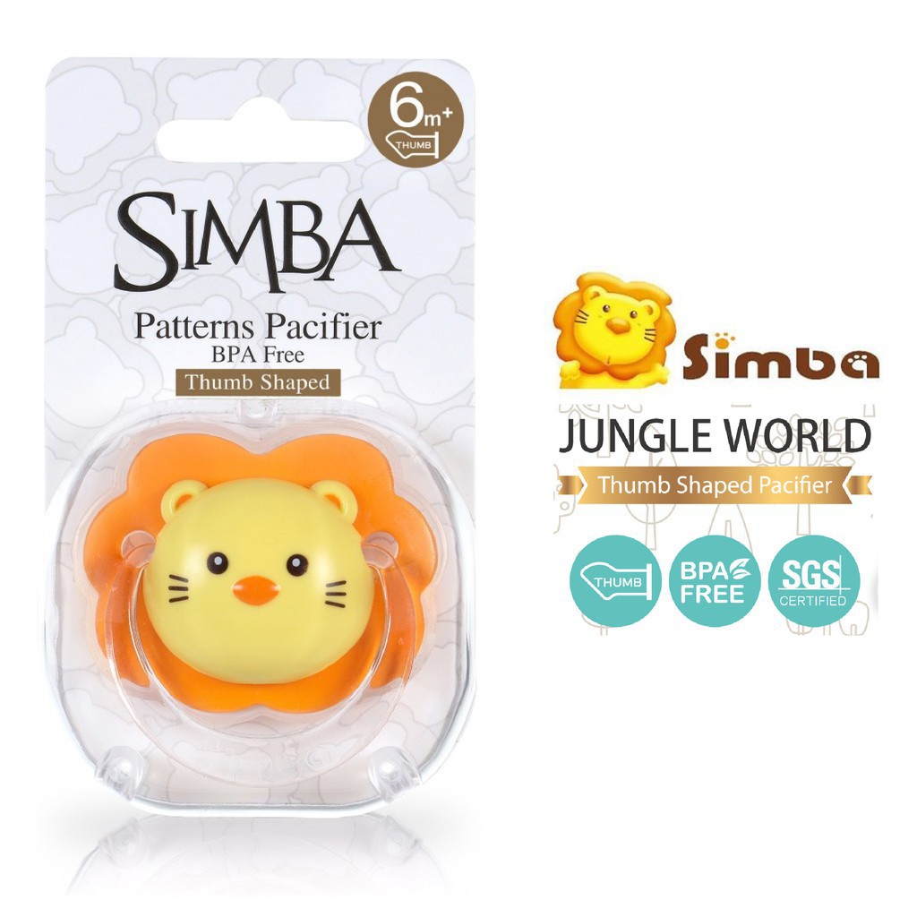 Simba thumb shaped pacifier 6m+