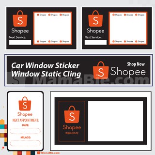 Min. 200pcs Custom Window Car Sticker Pelekat Cermin ...