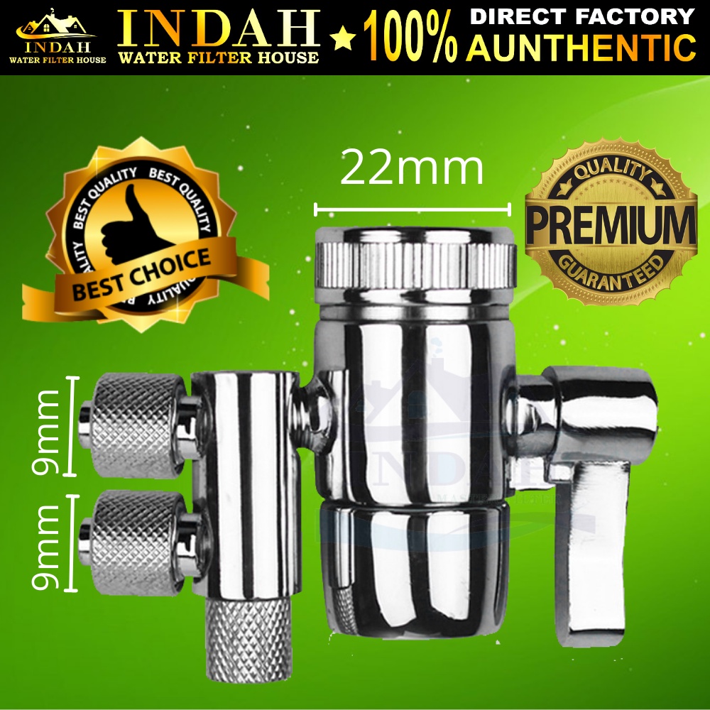 3/8 inch 2 Way Two Way Diverter Valve For Water Filter Purifiers For 3/8" Tube Shopee Malaysia