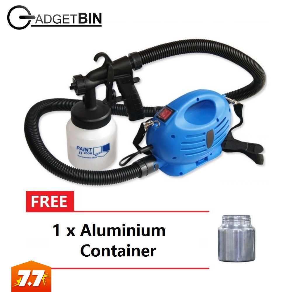 Paint Zoom Professional Electric Sprayer Paint Gun FREE Aluminium Container Shopee Malaysia