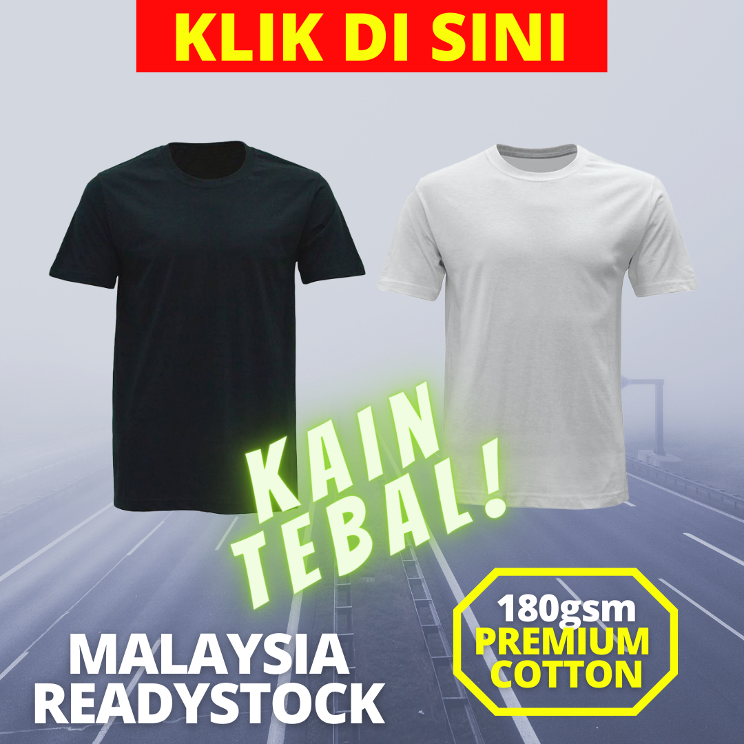 100 Kain Premium T Shirt Hitam Lelaki Baju Kosong Black T Shirt Plain Men T Shirt Kosong Murah T Shirt Putih Shopee Malaysia