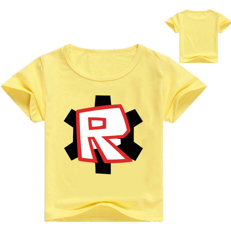 Yellowred Roblox Letter R Short Sleeve T Shirt Tee Tops - r roblox t shirt