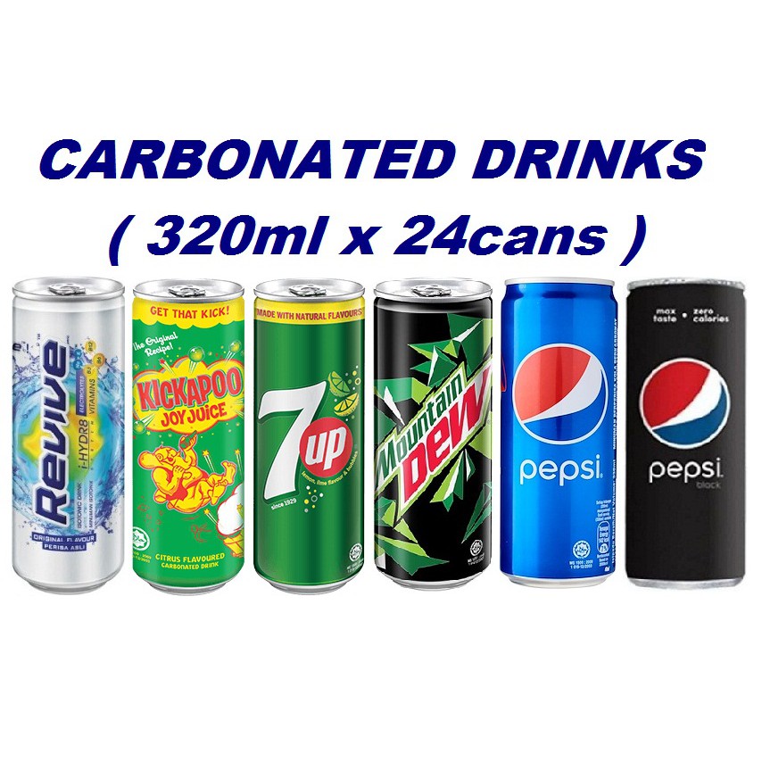 CARBONATED DRINKS ( 320ml x 24 cans ) Shopee Malaysia