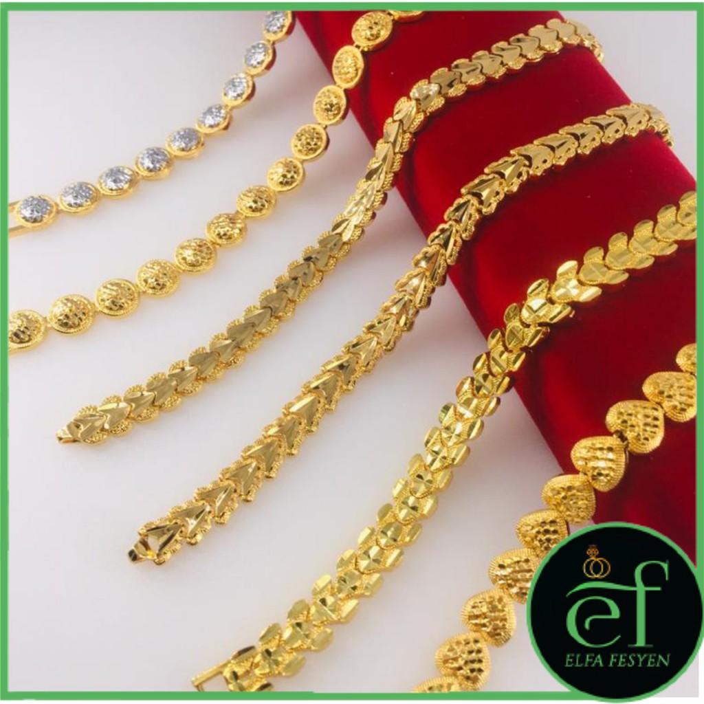Rantai Tangan Gelang Tangan Emas Korea Design Corak Cantik Murah Ktg61 Ktg62 Ktg63 Ktg64 Ktg65 Ktg66 Shopee Malaysia