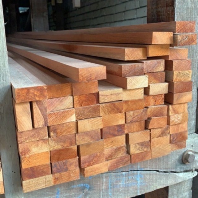 1 x 2 Solid Kayu  Meranti Wood  Kayu  Perabot 4 Kaki 