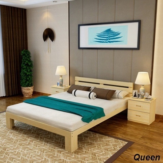 Queen Size Australia PINE WOOD Bed Frame, Queen bed, katil kayu, katil