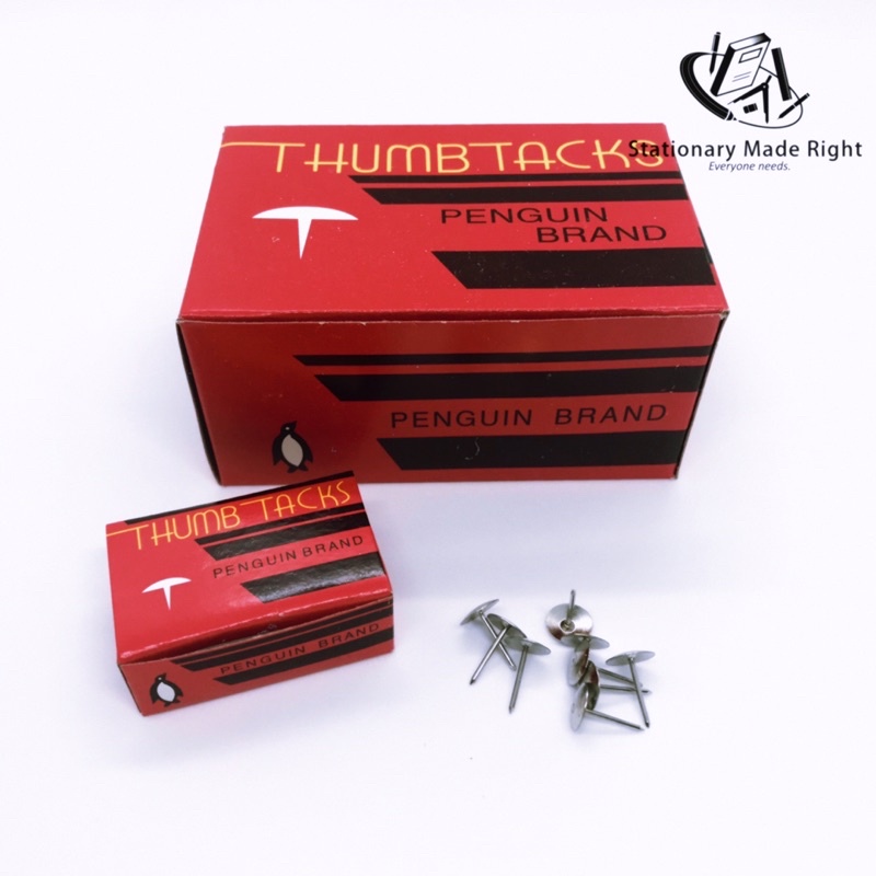 School & Office Long Pin Thumb Tack / Thumbtack / Paku Tekan 16g S206