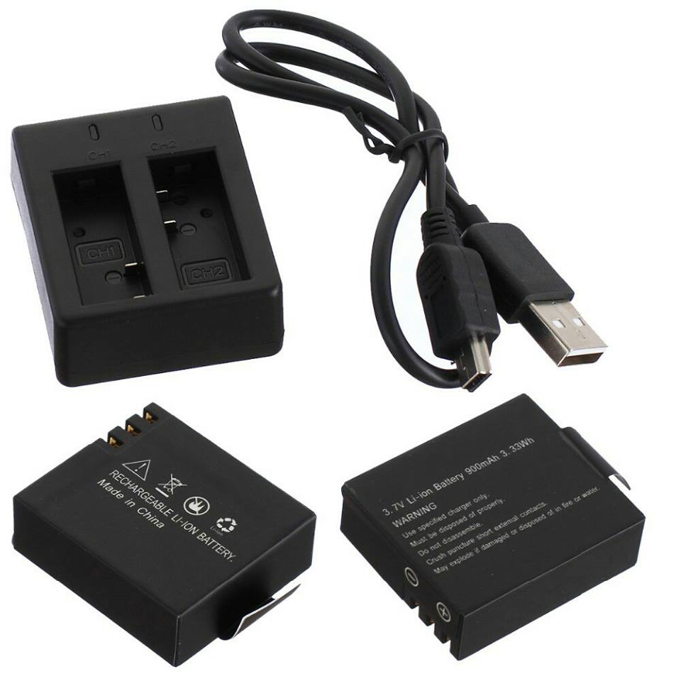 SJCAM Dual Charger SJCAM Battery 2 Pcs Shopee Malaysia