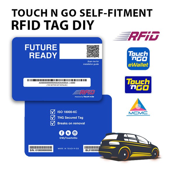 Rfid Touch N Go Self Fitment Smart Tag Car Accessories For Rfid Toll