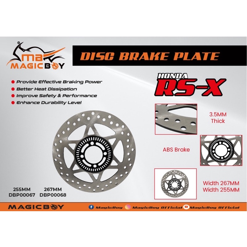 DISC BRAKE PLATE ABS RSX 150 PNP Shopee Malaysia