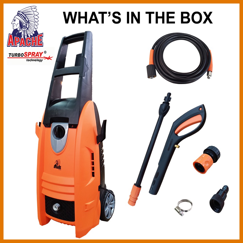Apache Turbospray Hm5214 140 Bar Professional Super Power High Pressure Cleaner Water Jet Sprayer Washer Car Wash Shopee Malaysia
