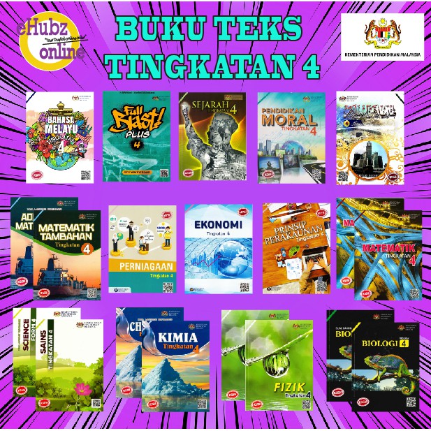 Ehubz Buku Teks Kssm Kementerian Pendidikan Malaysia Tingkatan 4 Shopee Malaysia