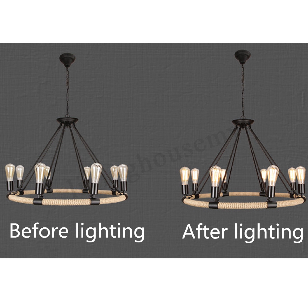 Rope Chandelier Pendant Light Restoration Hardware Light Lamp