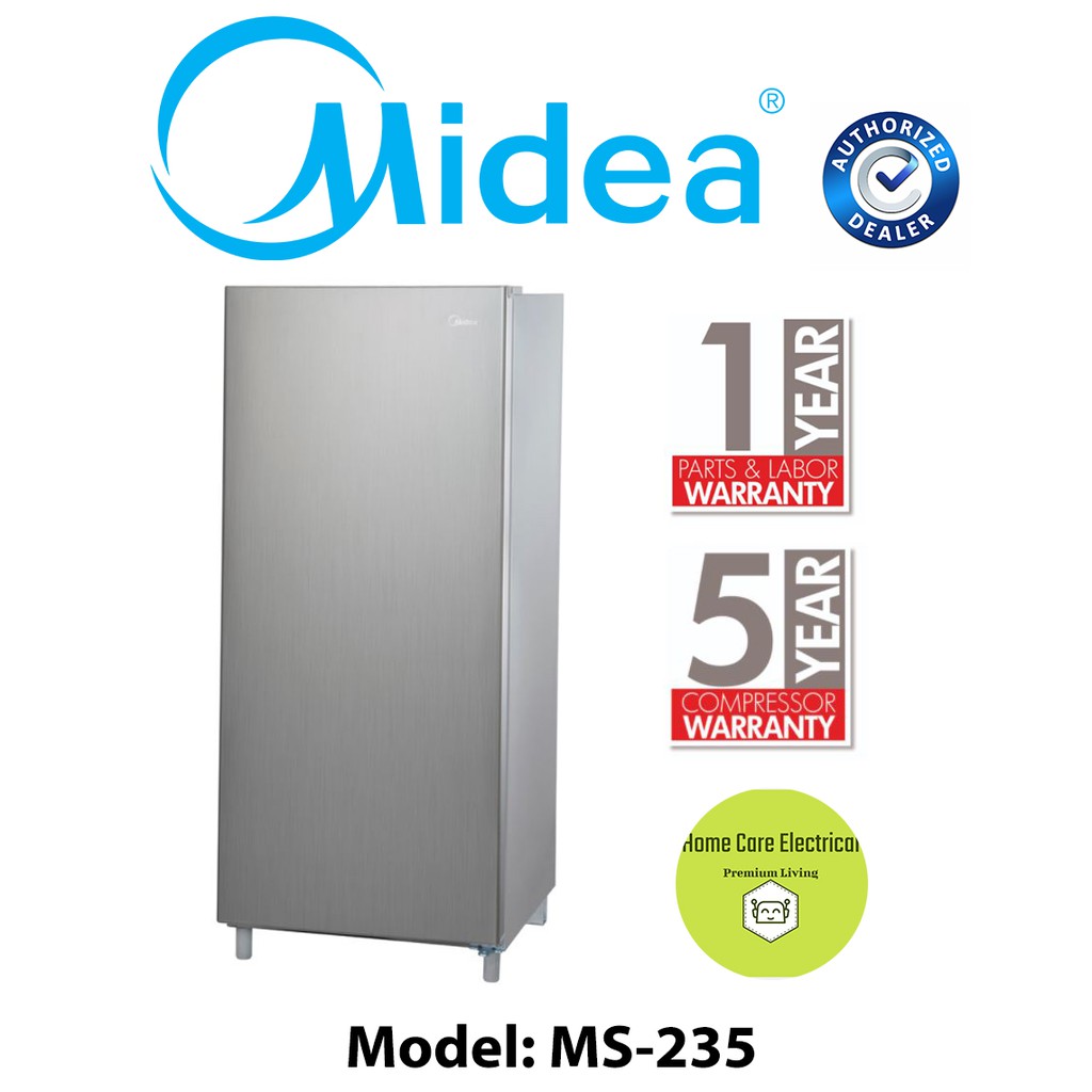 Midea Ms 235 187l 1 Door Fridge Single Door Refrigerator Peti Sejuk Shopee Malaysia