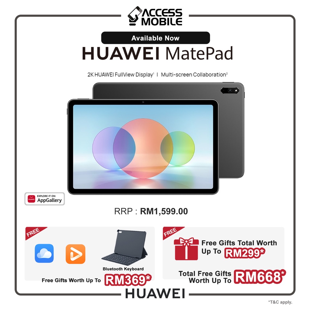 HUAWEI MatePad WiFi 2022 4GB+128GB 2K FullView Display ORIGINAL