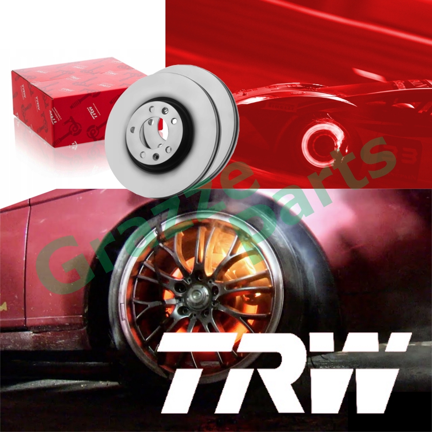(2 pcs) TRW Disc Brake Rotor Rear for DF8182 for Mazda 2 