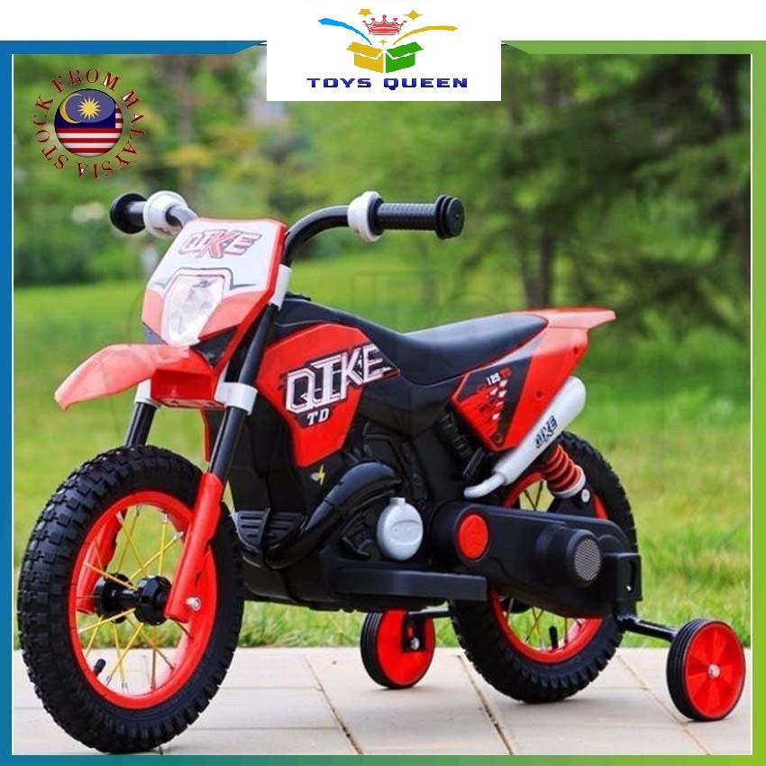 Toys Queen Scrambler Motocross Dirt Bike 6V Kids Ride on Electric Motor ...