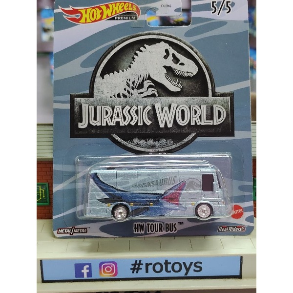 HOT WHEELS PREMIUM HW TOUR BUS JURASSIC PARK