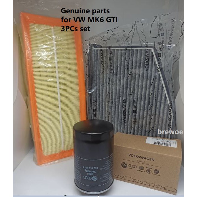 VW MK6 Golf GTI AIR FILTER OIL FILTER SET Package (3 PCs) | Shopee Malaysia