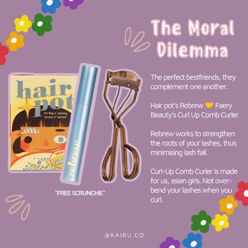 [READY STOCK] hair pot HQ Rebrew/faery beauty Curl Up Comb Curler/The Moral Dilemma | Shopee Malaysia