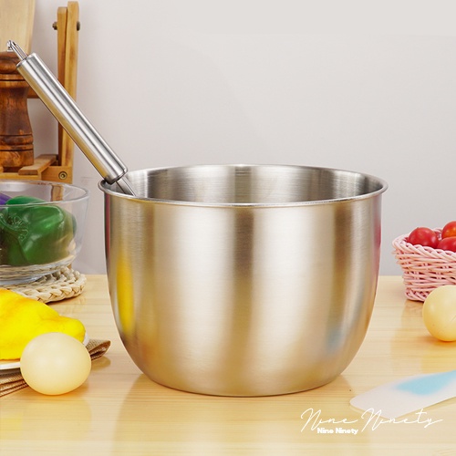 Baking Mixing Bowl Stainless Steel Mixing Cake Mixing Bowl Shopee