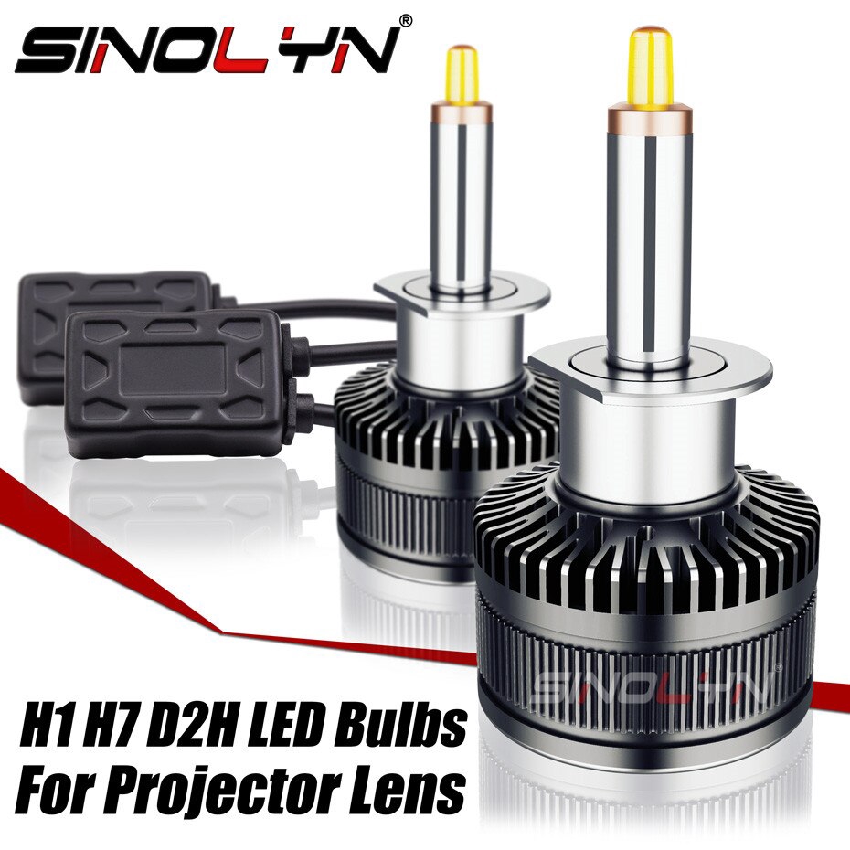 Sinolyn H7 H1 H11 D2H LED Headlight Bulbs Specially For Projector Lens