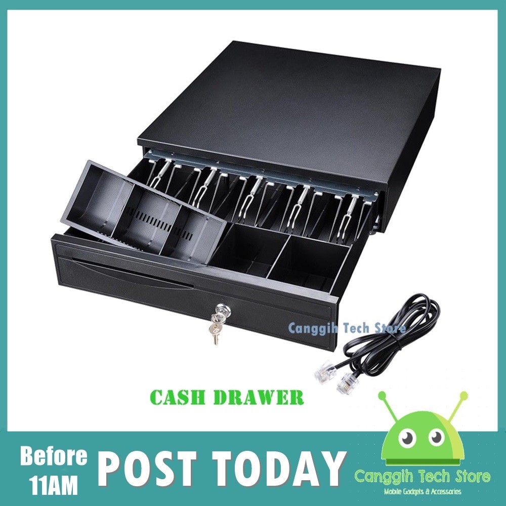 Free Pos 5 Segment Cash Drawer Cash Register Metal Box Cheque