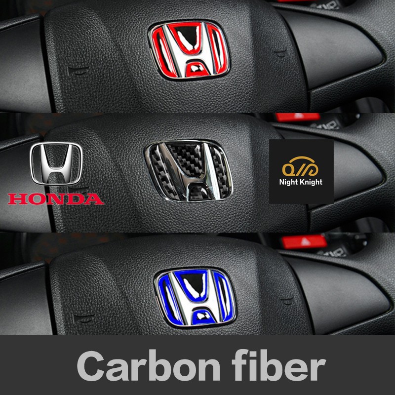 car styling steering wheel emblem badge sticker decal for honda accord civic brv hr v hrv xrv city shopee malaysia shopee malaysia