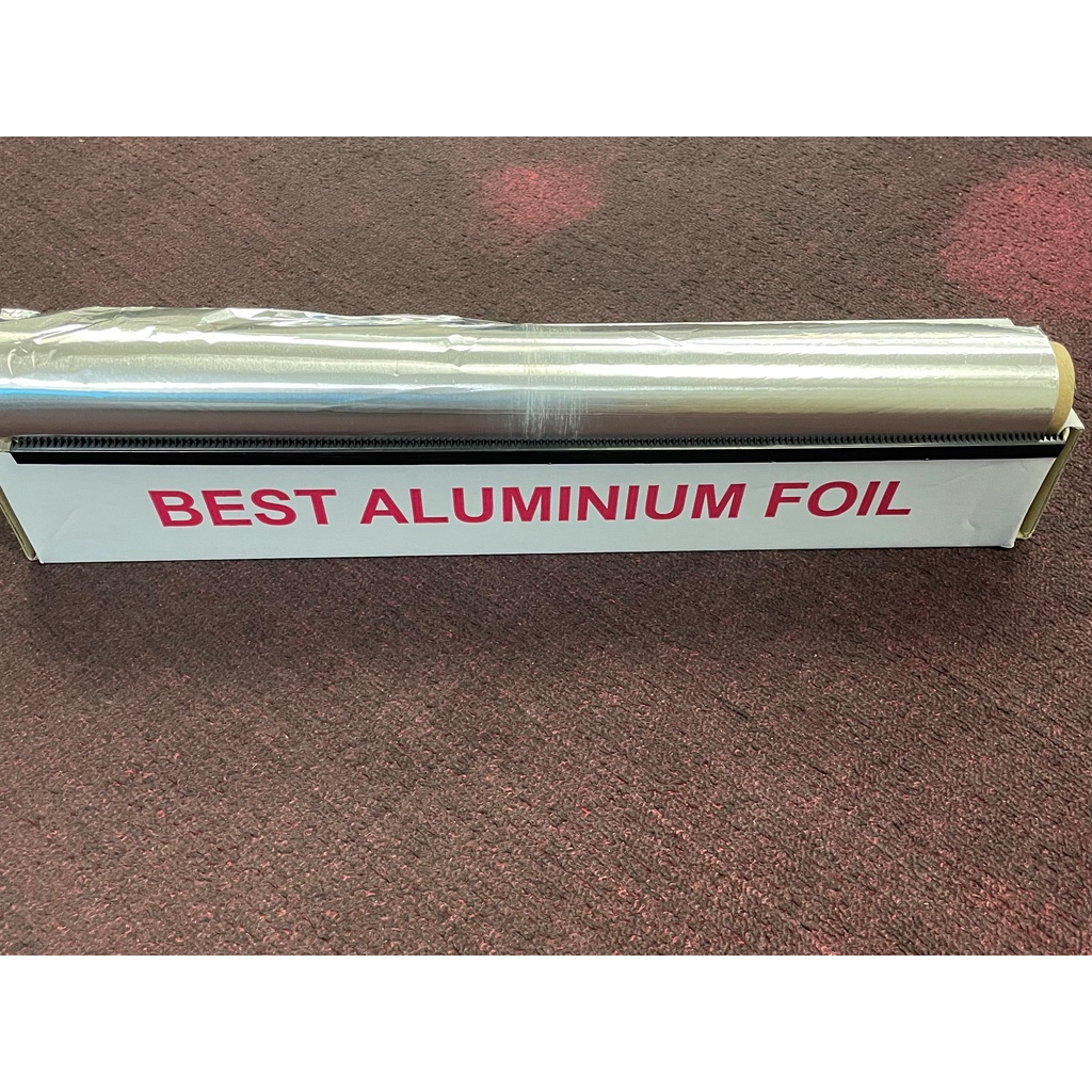 High Quality Food Grade Heavy Duty Aluminium Foil 20 micron x 45cm x 1