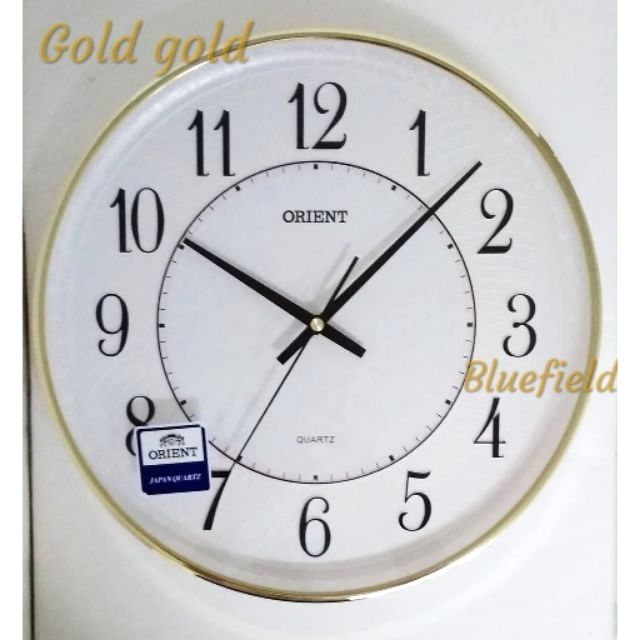 100 Original Orient Quartz Wall Clock Or118m Blue Lazada