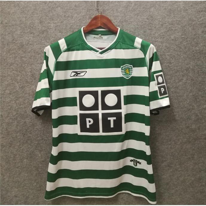2003 04 Sporting Lisbon Home Shirt Ronaldo 7 Football Jersey Tshit Men Thailand Version Shopee Malaysia