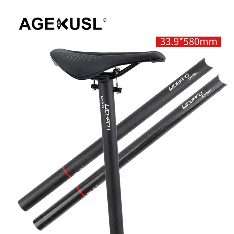 seatpost carbon sepeda lipat
