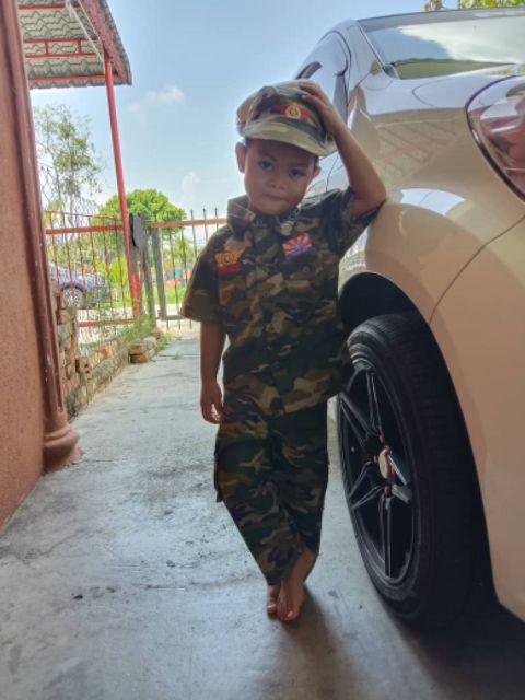  Baju  seragam  kostum askar tentera kanak kanak  Shopee 
